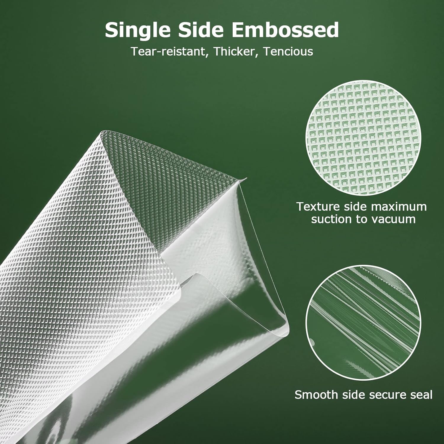 Food Vacuum Roll, 6 Packs of Food Vacuum Bags, Suitable for All Vacuum Machines, 28 x 300 cm, 20 x 300 cm, 15 x 300 cm